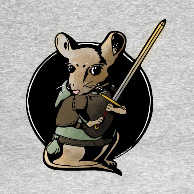 Teeny Mouse Warrior by Izzy Peters